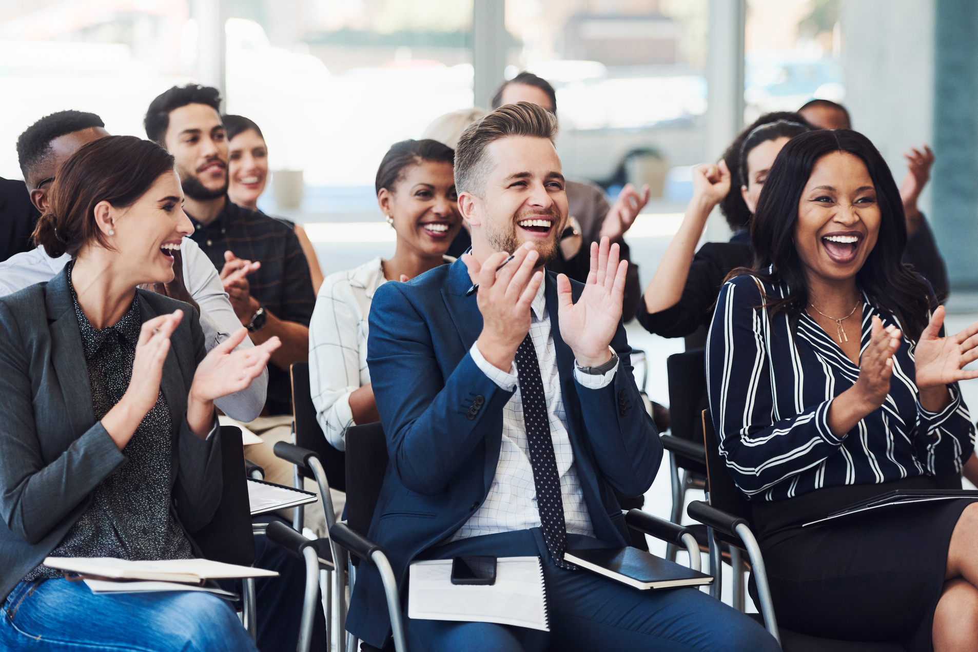 The Audience Applauding in the Seminar